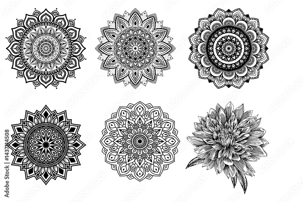 vector set of ornamental elements vector set of ornamental elements