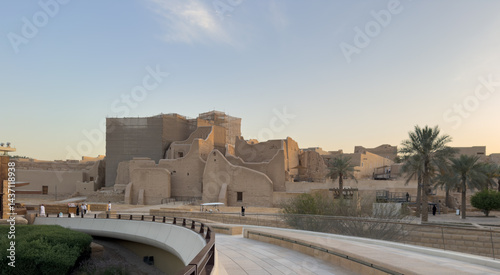 Bild auf Leinwand Diriyah, Saudi Arabia, is a UNESCO World Heritage site known for its historic mud-brick architecture and its significance as the original home of the Saudi royal family and the birthplace of KSA