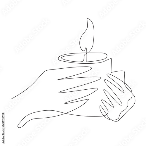 Continuous  memories single line sketch drawing of spooky horror scary gravestone grave cemetery .