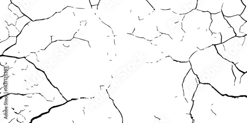 Closeup of dry fissure ground. White dried and cracked ground earth background.Gray crack on earth texture. erosion.	