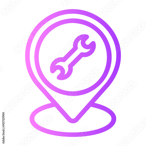 car repair gradient icon