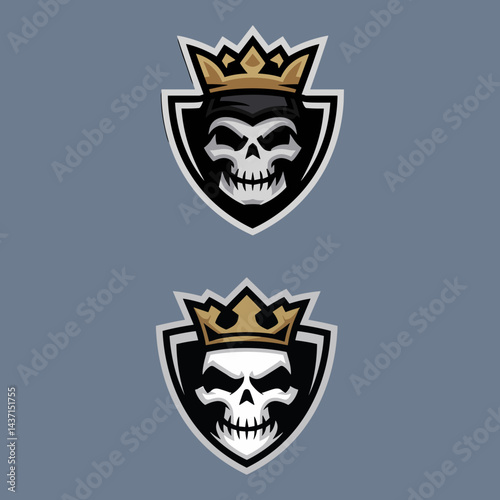 Ninja Esport Logo Set with Crossed Swords