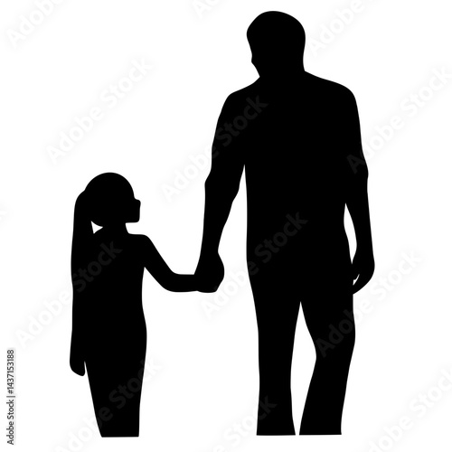 Father day shadow outline 