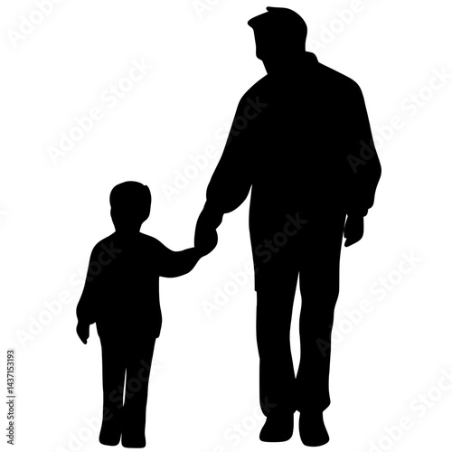 Father day shadow outline 