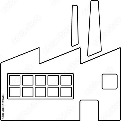Industrial factory vector icon. Factory vector icon on white background Factory Productivity Solid Icon.Flat Icon is suitable for infographics, web designs, mobile apps, UI, UX, and GUI design.
