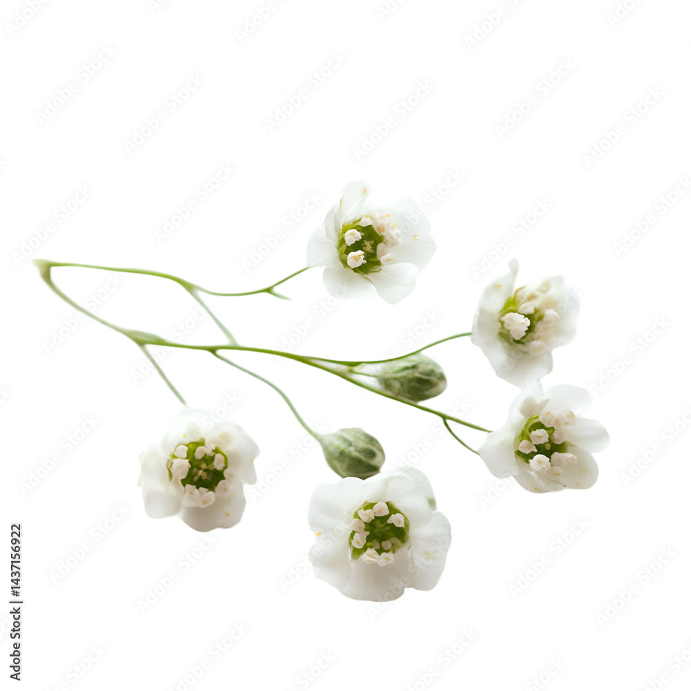Fototapeta premium Closeup white flowers arrangement stock photo