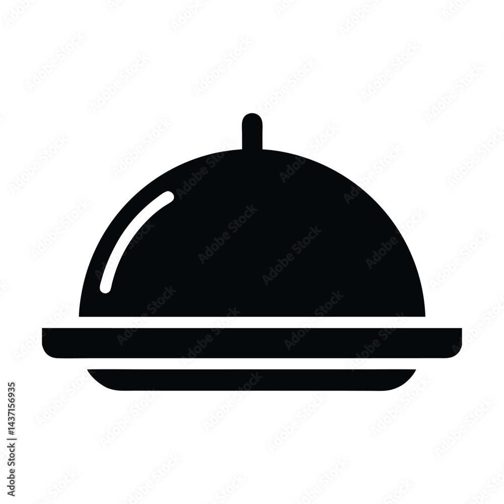 Obraz premium Catering Tray Icon Vector Illustration