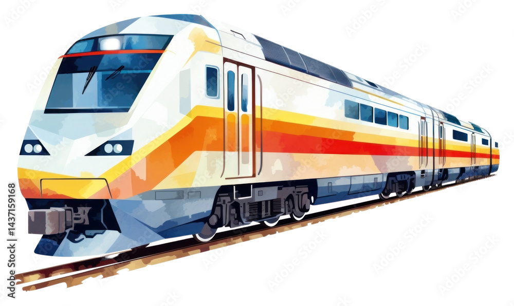 Naklejka premium PNG Train train locomotive vehicle.