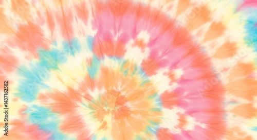 Dive vibrant artistic design photo featuring tie dye patterns bright summer tones showing fabric colorful grunge textures hippie retro effects captured high clarity to reflect freedom style artistic