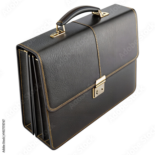  3D Business Briefcase Isolated PNG