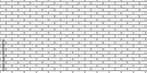 Abstract vector empty stucco masonry pavement floor and wall limestone brickwork concrete texture. Urban white, black line cement rough row wallpaper abstract background.