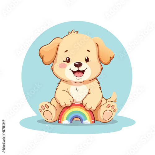 Cute Dog - Adorable Puppy Vector Ilustration Design Good for Kids Tshirt