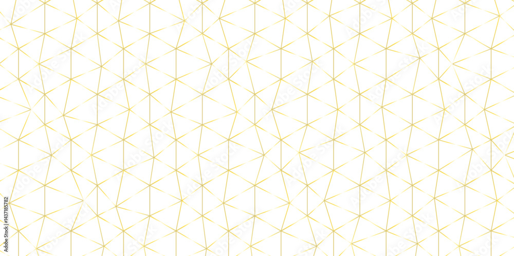 Fototapeta premium Abstract gradient grid square line hexagons seamless hexagon polygonal pattern wallpaper background vector. seamless bright white abstract honeycomb background. 