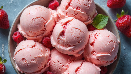 Delicious Homemade Strawberry Raspberry Ice Cream Recipe