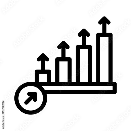 business expansion line icon