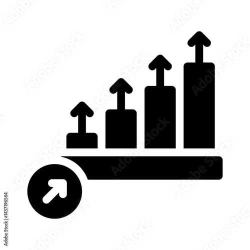 business expansion glyph icon