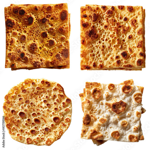 Crispy Somali Sabaayad Flatbread - Top View photo