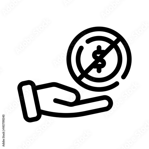 anti bribery line icon