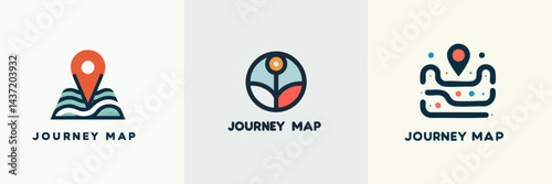 Journey map logo design inspiration