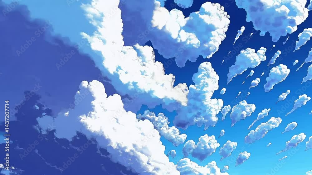 8 bit clouds in motion