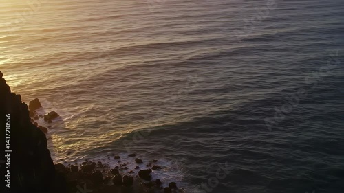 sunset on the sea