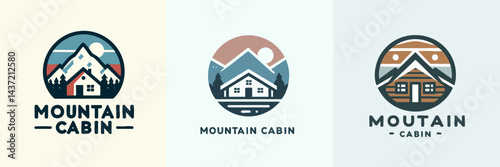 mountain cabin logo design inspiration