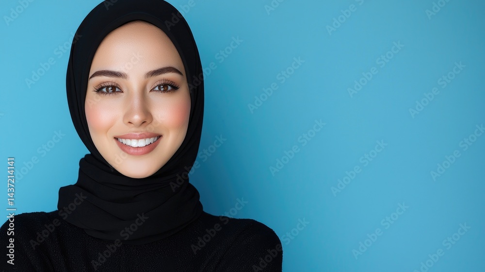 Smiling woman in hijab Smiling woman in hijab
