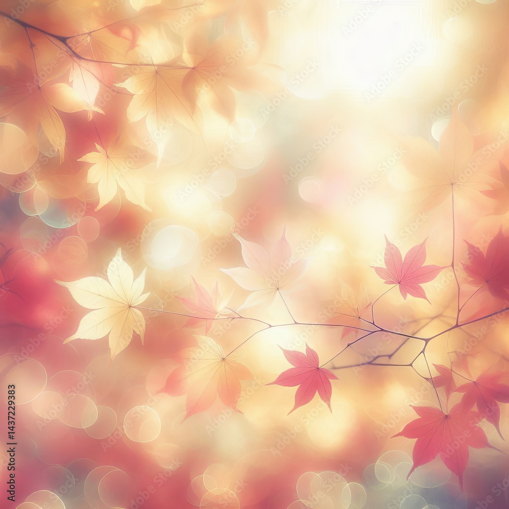 Fototapeta premium Dreamy Autumn soft ethereal quality