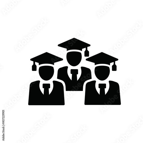 "Graduates Icons – Education, Achievement, and Graduation Vector Set"