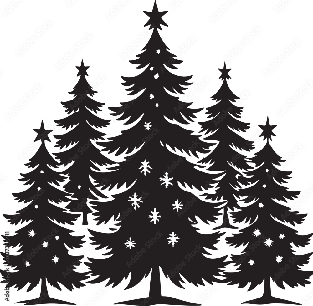 Obraz premium set of trees