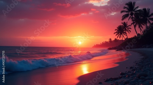 Horizon's Embrace: A Sunset Symphony