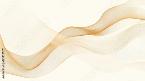 Abstract line wave poster background with dynamic flowing curves, creating a minimalist and modern design for banners, covers, and ads.