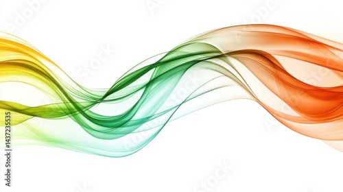 Colorful perspective wave in motion with sleek, modern lines, designed for digital posters, music covers, and social media.