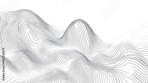 Smooth and fluid line wave patterns with a minimalist touch, perfect for modern advertising, social media templates, and flyers.