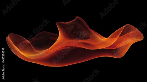 Tech-inspired abstract wave design with smooth flowing lines, perfect for futuristic posters, presentations, and branding.