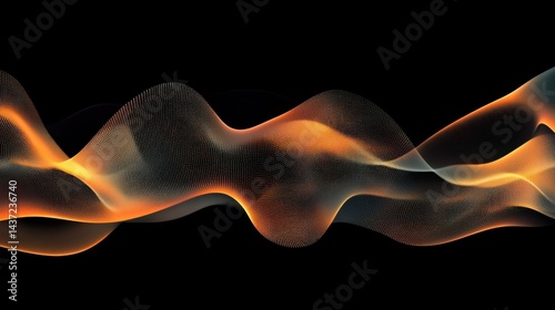Vibrant perspective line wave in motion, forming a sleek and futuristic background ideal for music covers, social media, and flyers.