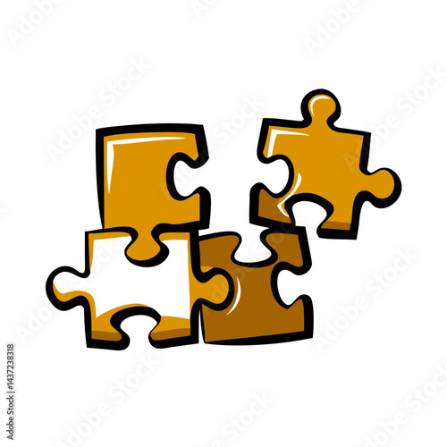 Puzzle pieces of various shapes and colors scattered on a white background, representing problem-solving and creativity