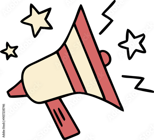 cute megaphone svg icon