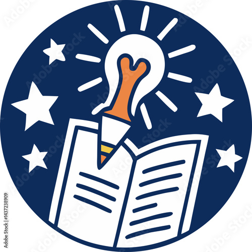 cute pen studying svg icon