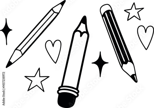 cute pen studying svg icon