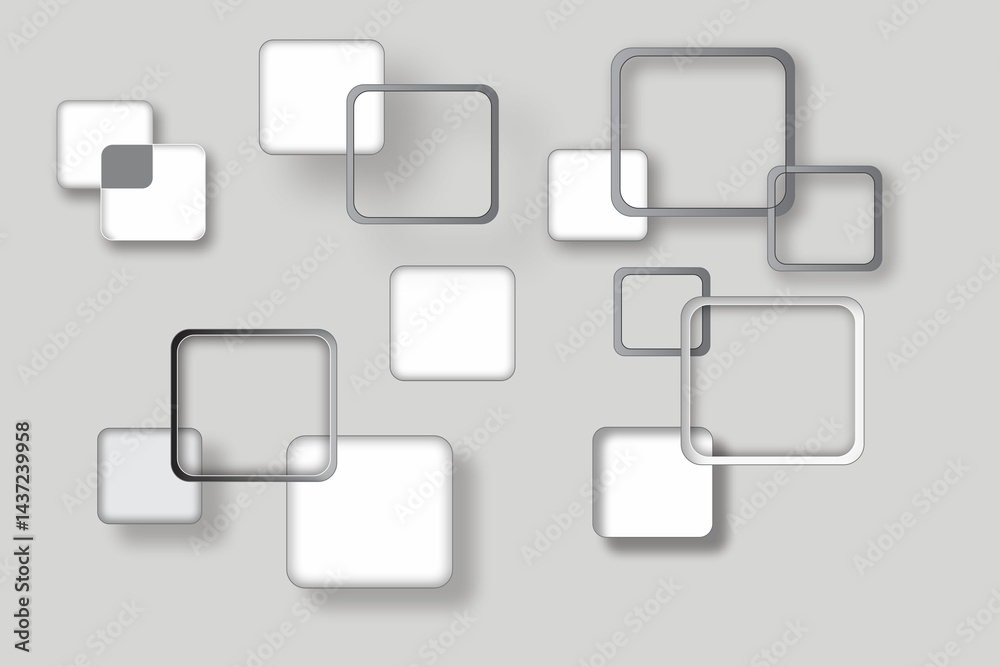 Modern Minimalist Square Frames Background Modern Minimalist Square Frames Background
