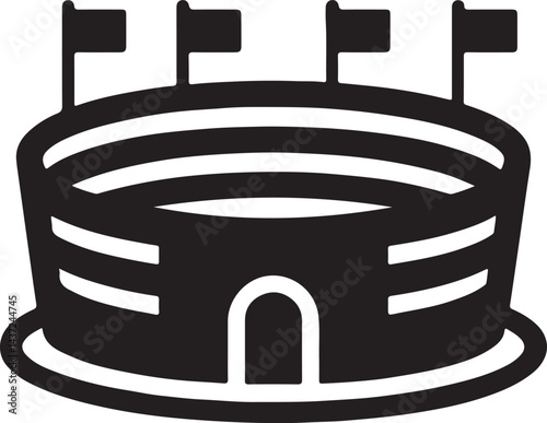 vector illustration of a stadium