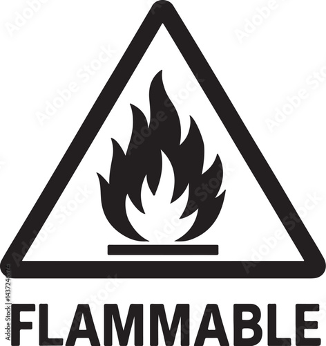 fire danger and flammable sign