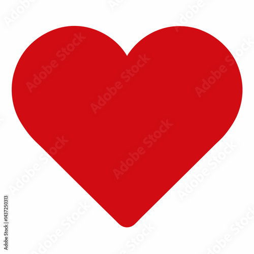 Free Download red heart on white background - GFXLoad