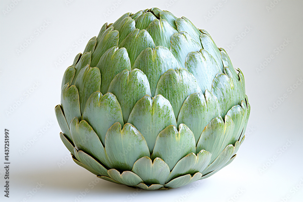 Obraz premium unique green artichoke fruit,