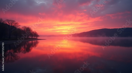 Golden Glow: Reflections of Dusk