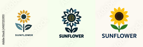 sunflower logo design inspiration