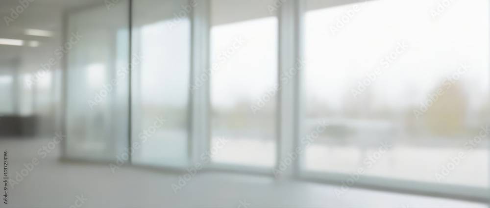 Blurred view of an interior space with large windows overlooking an outdoor scene. Blurred view of an interior space with large windows overlooking an outdoor scene.