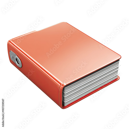 Binder Icon - A binder with a smooth design, placed on a white background.

