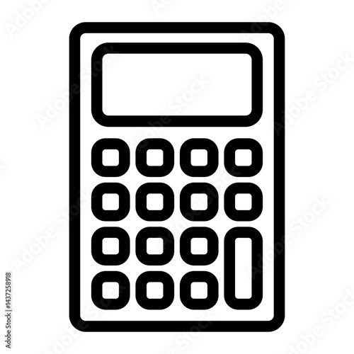 Calculator Tool Line icon